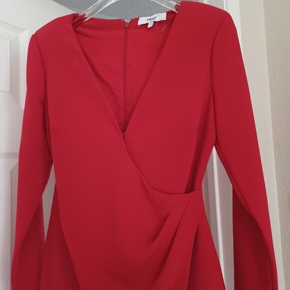 LIKELY Dani Tuxedo Mini Dress Red 2 NWOT - Picture 12 of 12